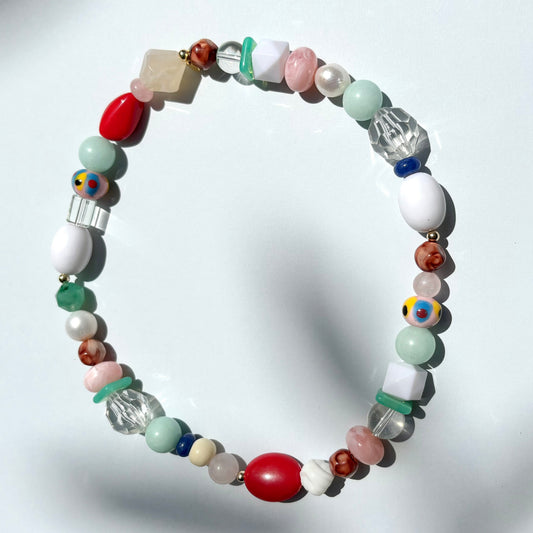 Colourful candy mix, multicoloured necklaces
