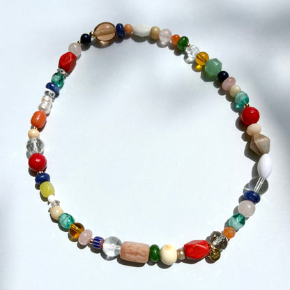 Colourful candy mix, multicoloured necklaces