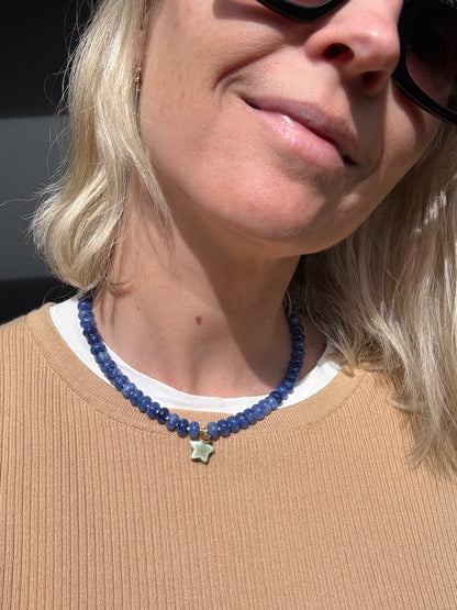 Semi-precious stone necklaces with charms - collection II