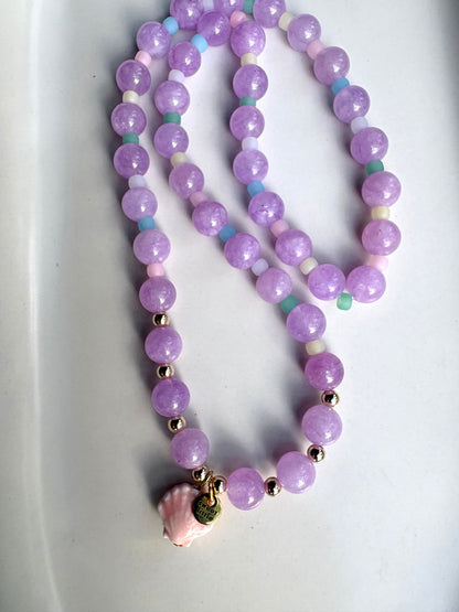 Semi-precious stone necklaces with charms