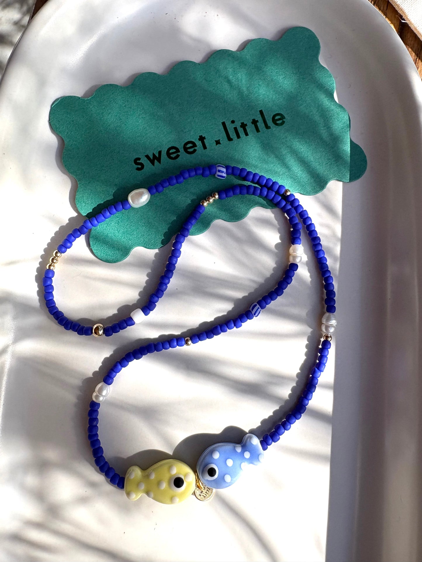 Fishy Fishy Necklace in blue