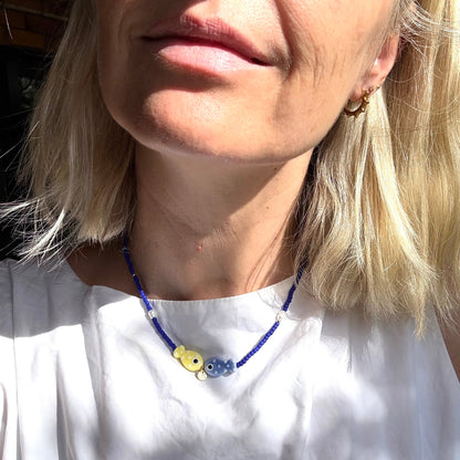 Fishy Fishy Necklace in blue