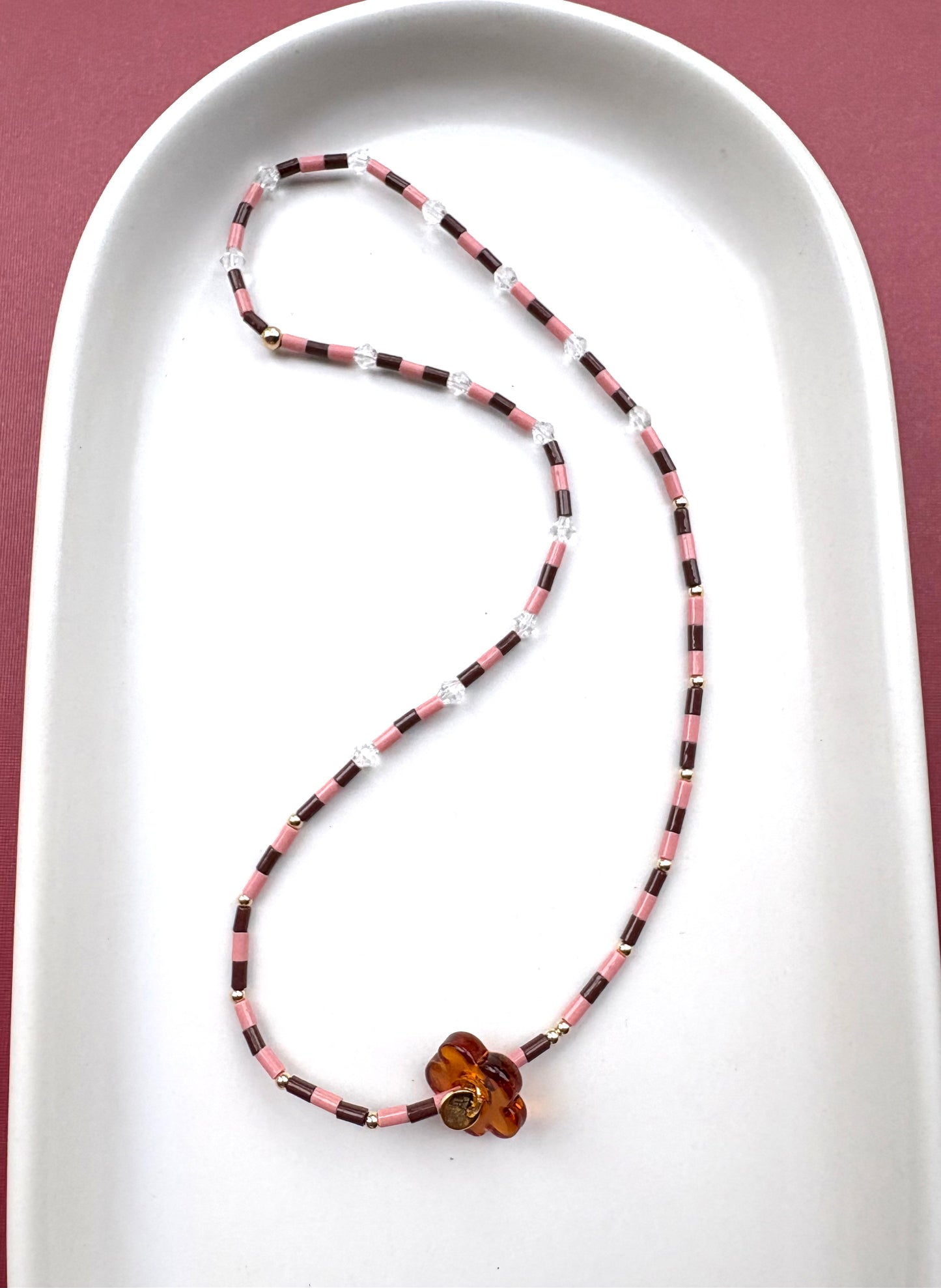 Flower Charm Necklaces