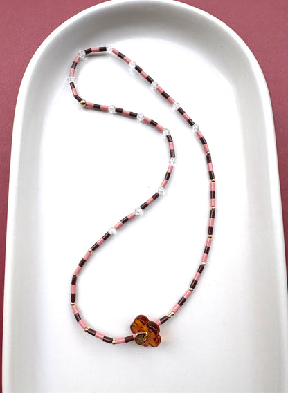 Flower Charm Necklaces