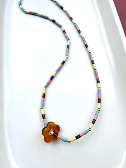 Flower Charm Necklaces